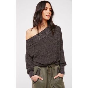 Free People Alana Off Shoulder Pullover Sweater